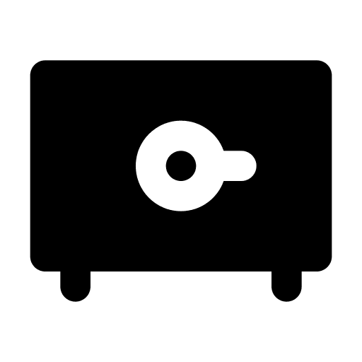 Safe deposit savings bank safe deposit icon