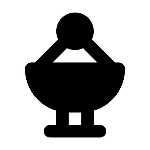 Satellite dish radio antenna electronics connectivity icon