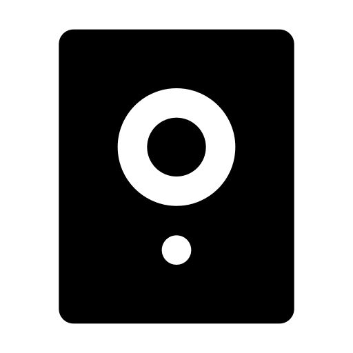Subwoofer music and multimedia sound system equipment icon