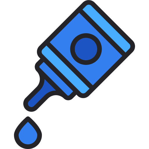 Liquid glue liquid glue office material art and design icon
