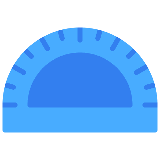 Protractor school material edit tools tools and utensils icon Protractor school material edit tools tools and utensils icon
