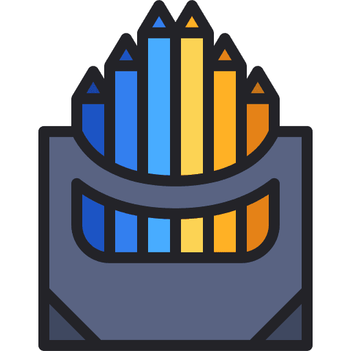 Crayons draw school material pencil crayon icon Crayons draw school material pencil crayon icon