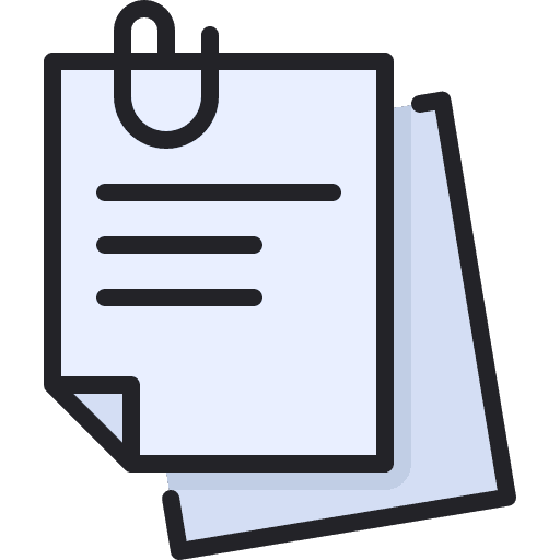 Document appendix attached file ui icon Document appendix attached file ui icon