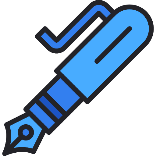 Fountain pen art and design fountain writing icon Fountain pen art and design fountain writing icon