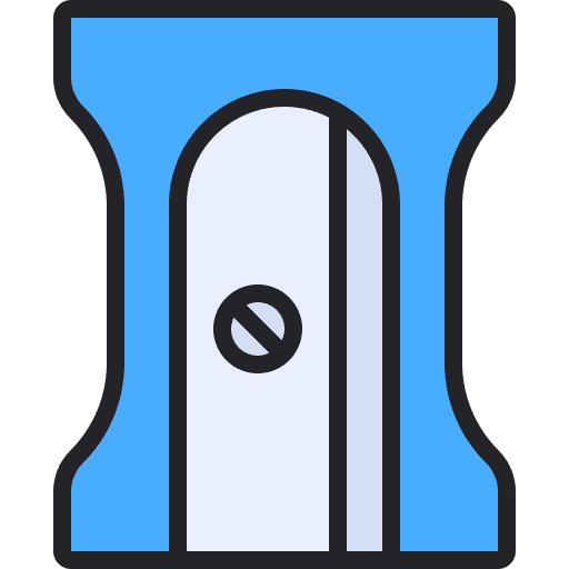 Sharpener stationery school material school supplies icon