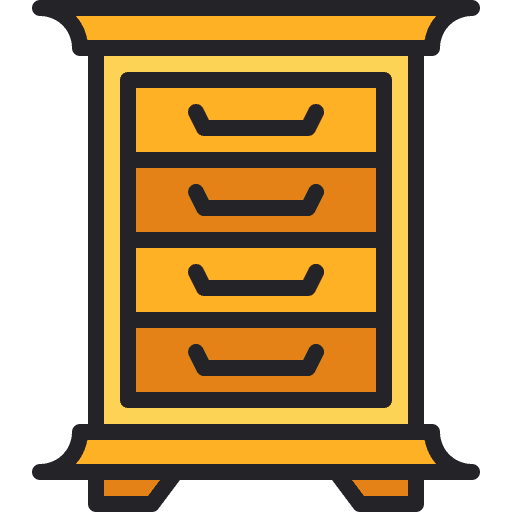 Chest of drawers household furniture and household furniture icon Chest of drawers household furniture and household furniture icon
