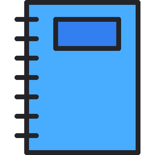 Notebook spring notebook bookmark education icon Notebook spring notebook bookmark education icon