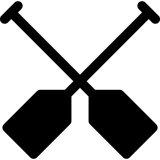 Oars water sailing oars icon