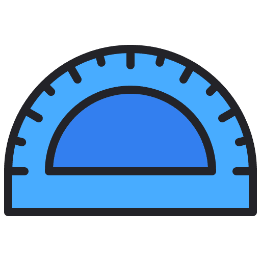 Protractor education edit tools construction and tools icon Protractor education edit tools construction and tools icon