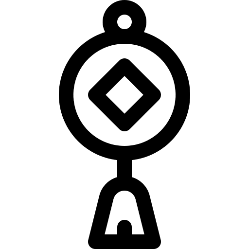 Amulet luck oriental cultures icon