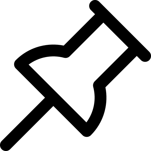 Push pin edit tools security pin ui icon