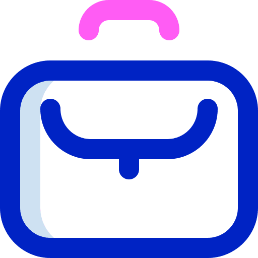 Briefcase bag portfolio suitcase icon