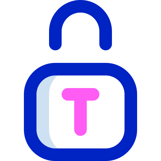 Padlock privacy password locked icon