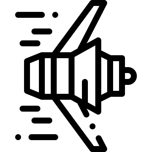 Voyager voyager space ship transportation icon