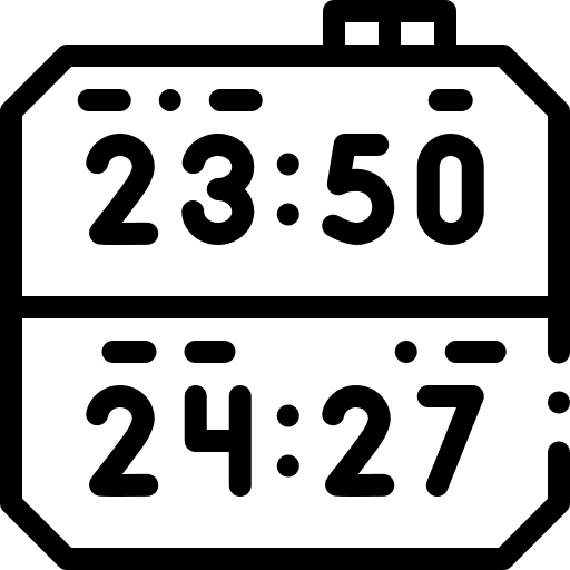 Clock education time and date time icon Clock education time and date time icon