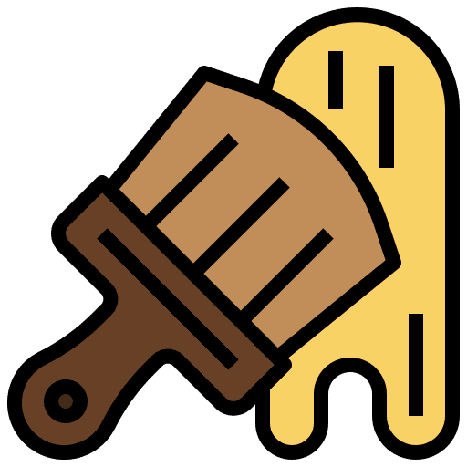 Paint paint brush art and design color icon
