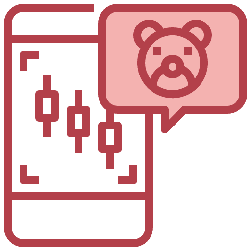 Bear market economy bear market trade icon Bear market economy bear market trade icon