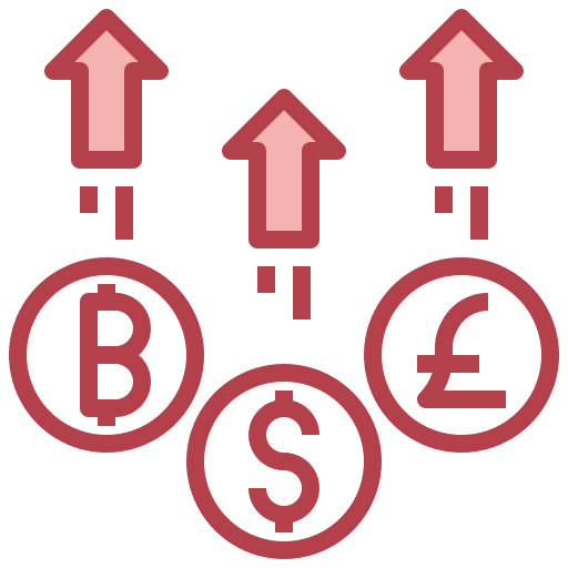 Currency exchange business and finance dollar icon Currency exchange business and finance dollar icon