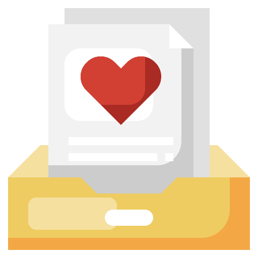 Love communications mailbox mail icon