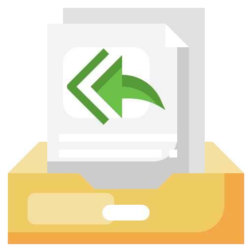 Reply all mailbox mail inbox icon