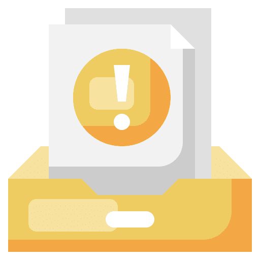 Spam box file inbox icon