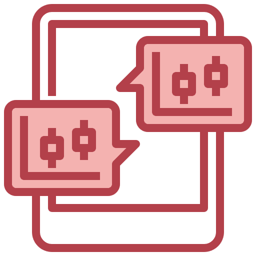 Speech bubble graph report exchange analysis icon Speech bubble graph report exchange analysis icon