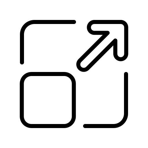 Resizing maximize arrow resizing icon