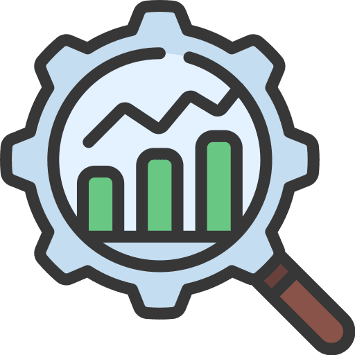 Analysis data analysis chart business and finance icon