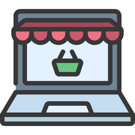 Ecommerce ecommerce shop laptop icon