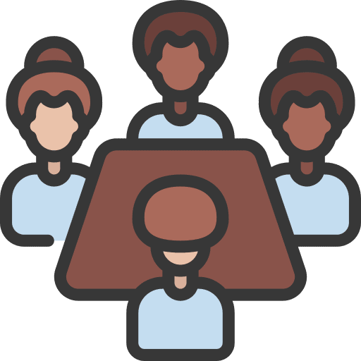 Meeting face to face chat brainstorm icon