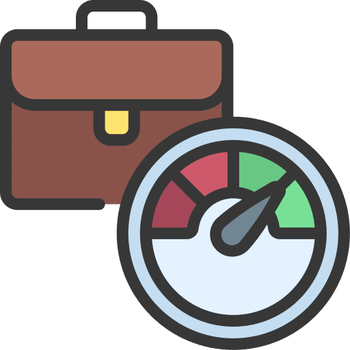 Performance speedometer meter performance icon
