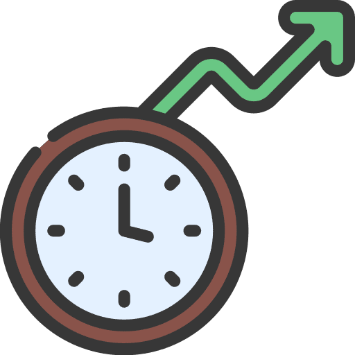 Productivity productivity time and date down icon