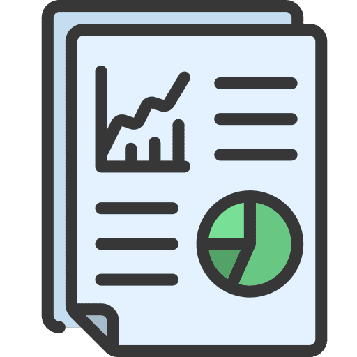 Report analytics business and finance statistics icon