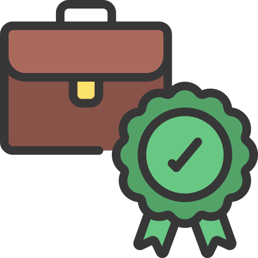 Successful champion award certification icon