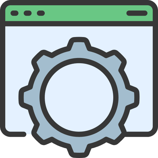 Web management web administrator content management screen icon