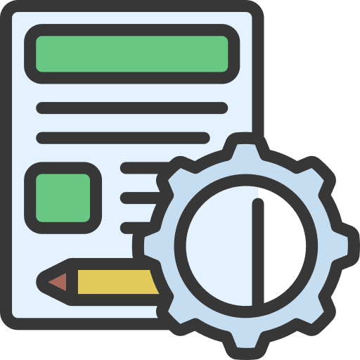 Blogging document business and finance blog icon