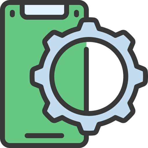 Mobile development smartphone mobile development electronics icon