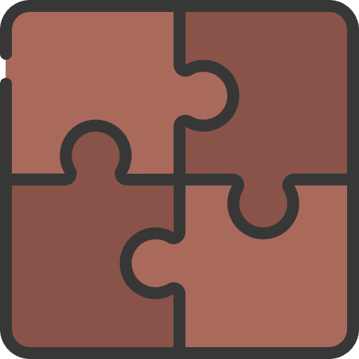 Puzzle fit plan hobbies and free time icon