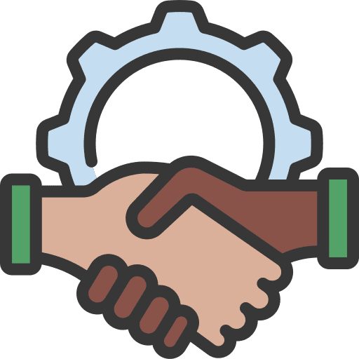 Agreement partnership handshake hands and gestures business icon