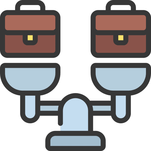 Benchmark benchmark comparison business icon
