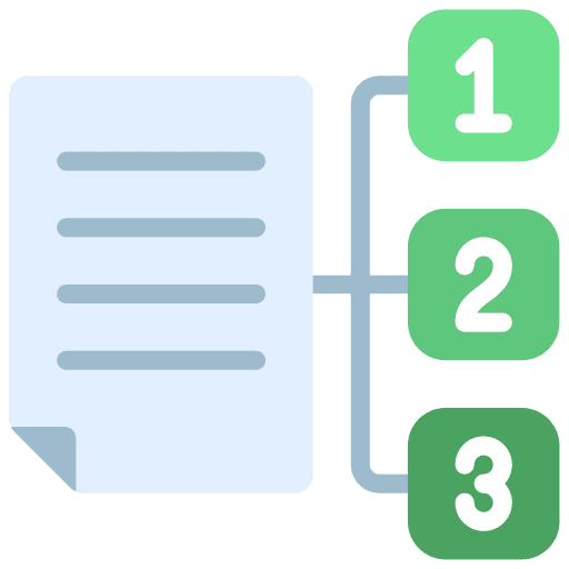 Prioritize process priority sequence icon
