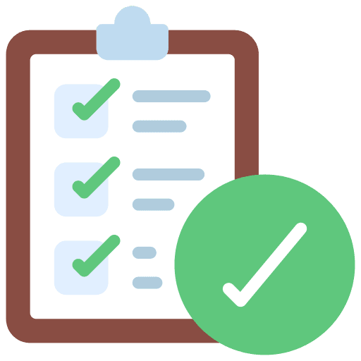 Task planning checklist task list paper icon