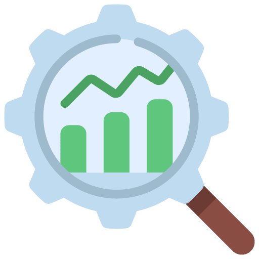 Analysis data analytics chart analysis icon
