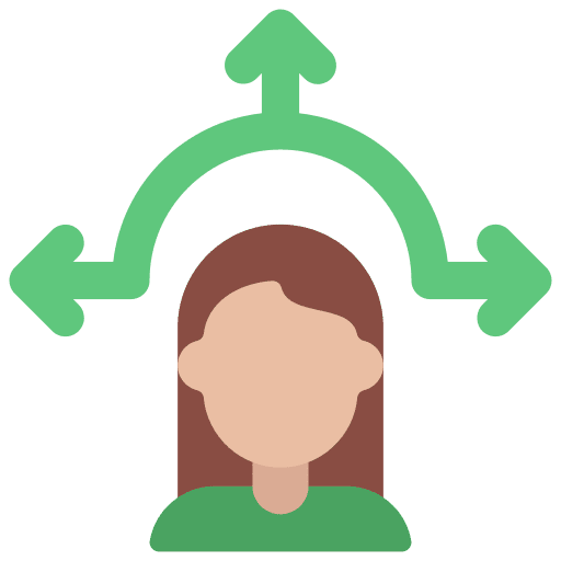 Decision making people business and finance person icon