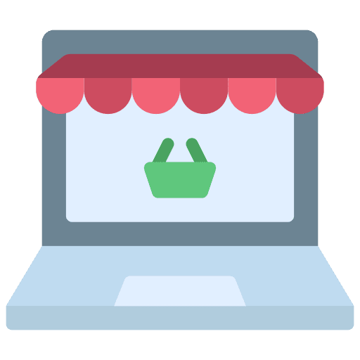 Ecommerce store ecommerce shopping basket icon