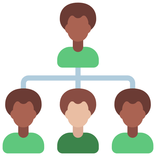 Organization hierarchy user organization icon