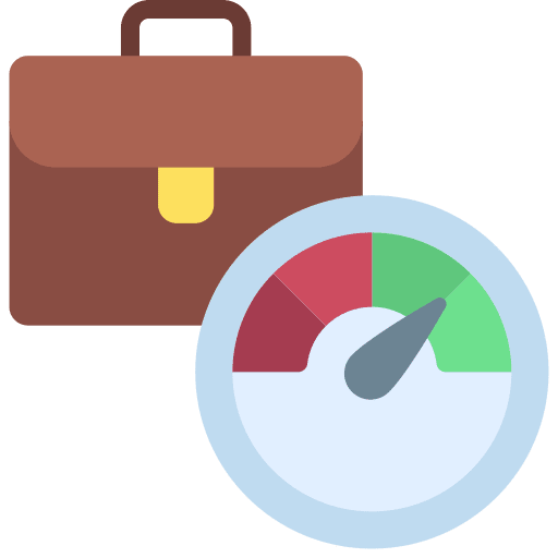 Performance measurement measure business and finance icon