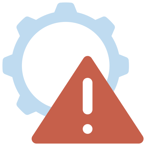 Risk management danger exclamation business and finance icon