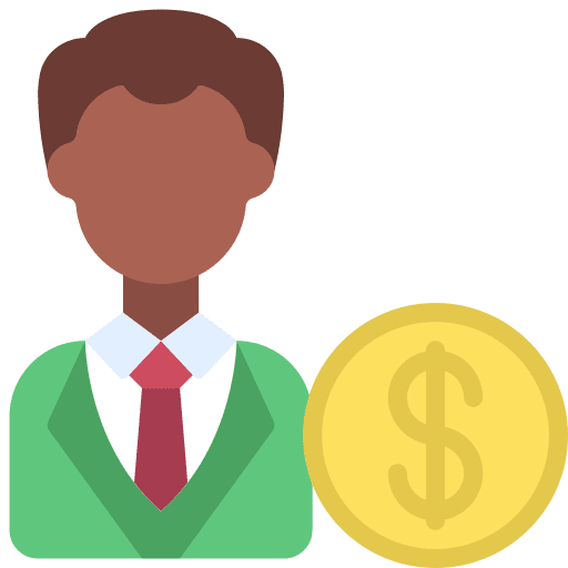 Stakeholder user man professions and jobs icon