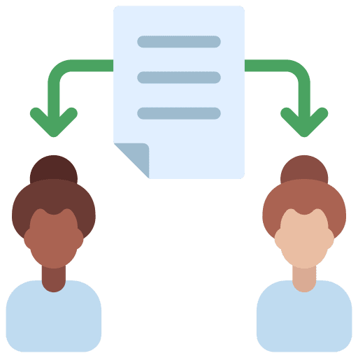 Delegate worker boss user icon